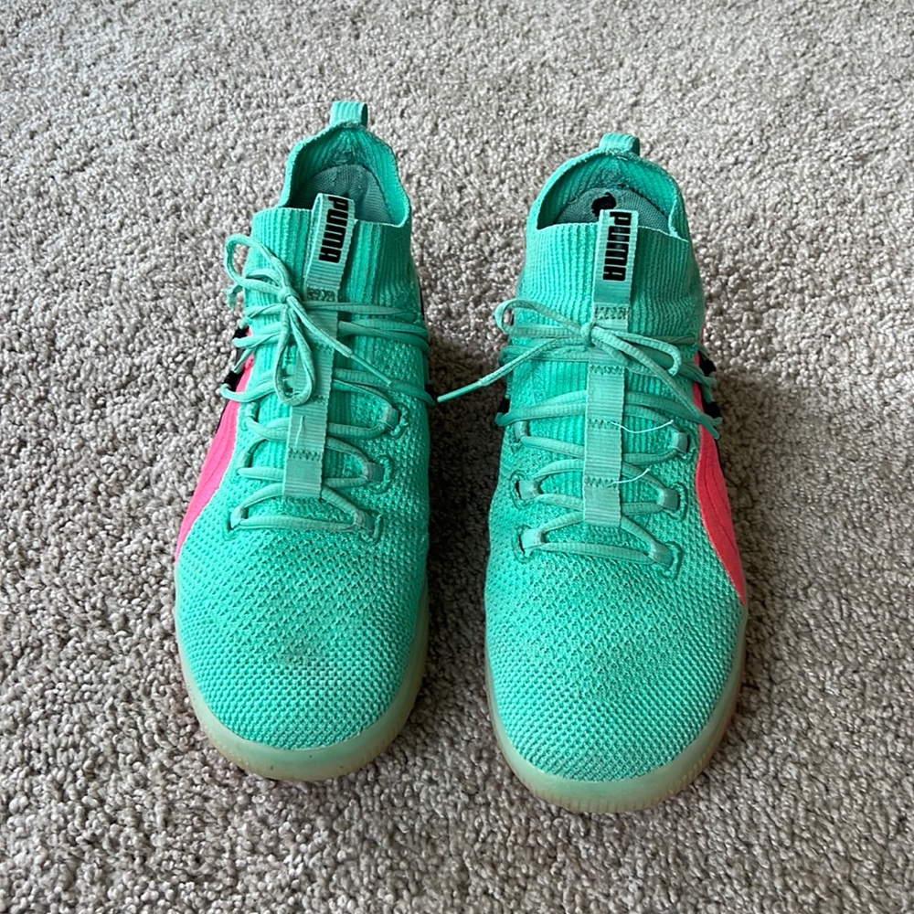 Puma Teal and Pink Athletic Shoes